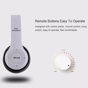 1643012513737-Belear P47 Studio On-Ear Wireless Bluetooth 5.0 White Headphones13.jpg